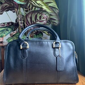 VINTAGE COACH BEAUMONT SATCHEL 9871 in BLACK